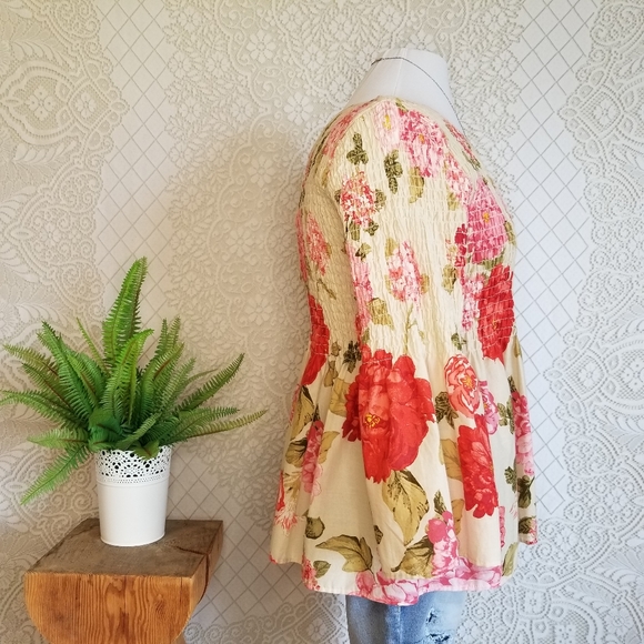 Anthropologie Jane & Delancey Floral Top - Picture 3 of 11